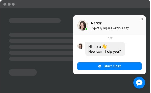 facebook chat widget